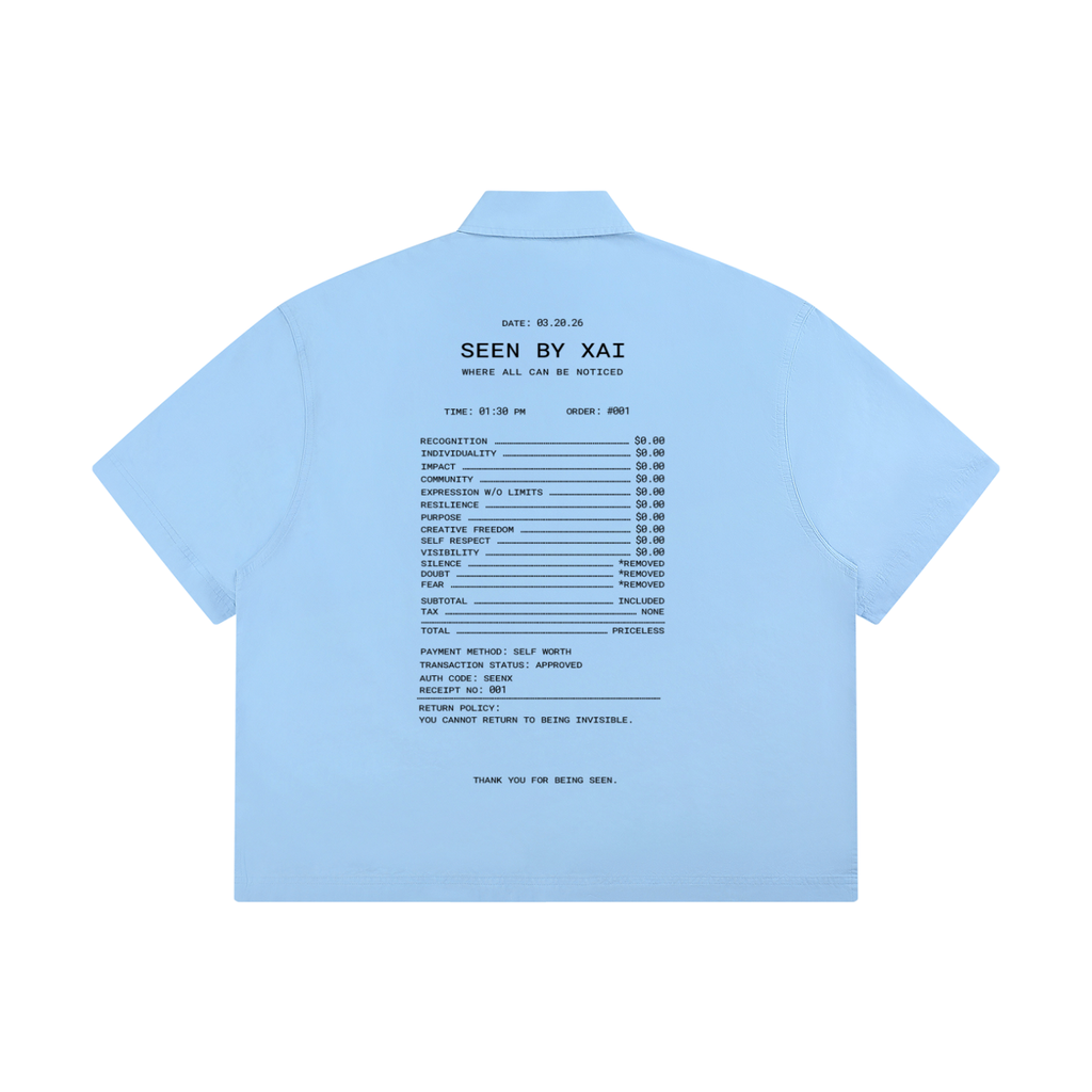 Receipt Boxy Short Sleeve Shirt