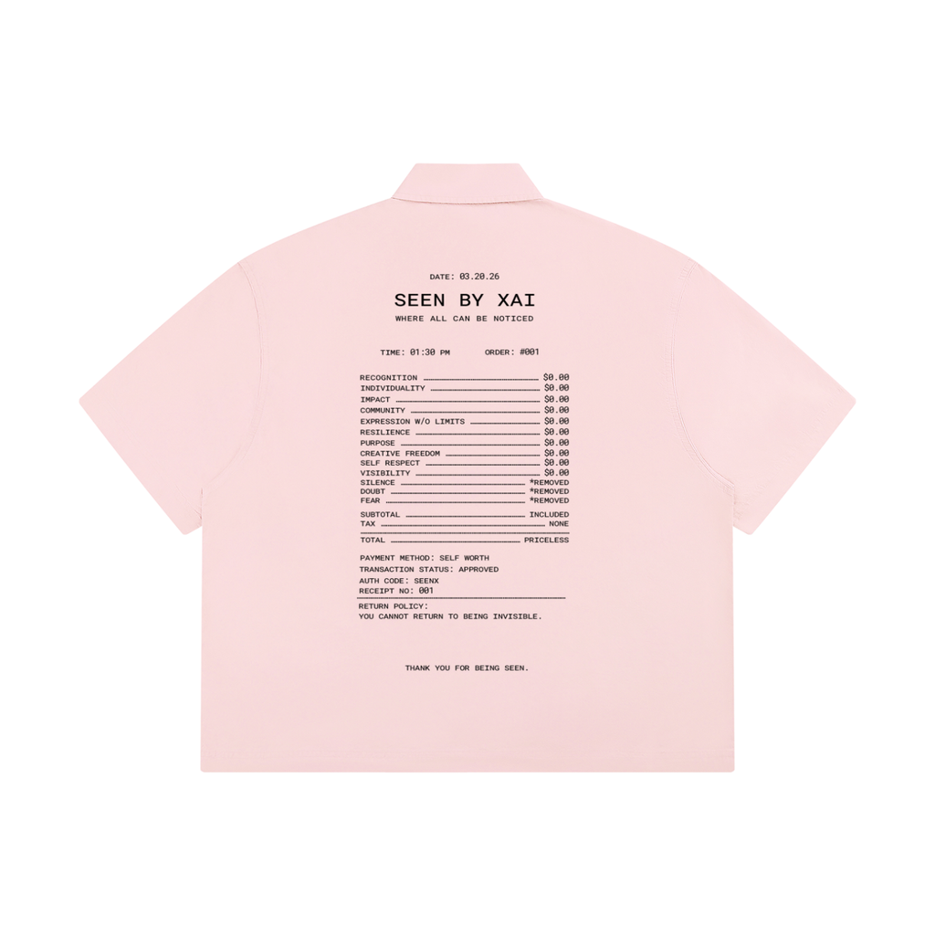 Receipt Boxy Short Sleeve Shirt